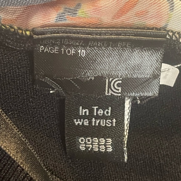 Ted Baker Black Floral Cardigan - Picture 8 of 8